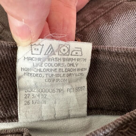 Lee Original Jeans Brown Denim Mid Rise 5-Pocket Slim Jeans 4 - Picture 8 of 11